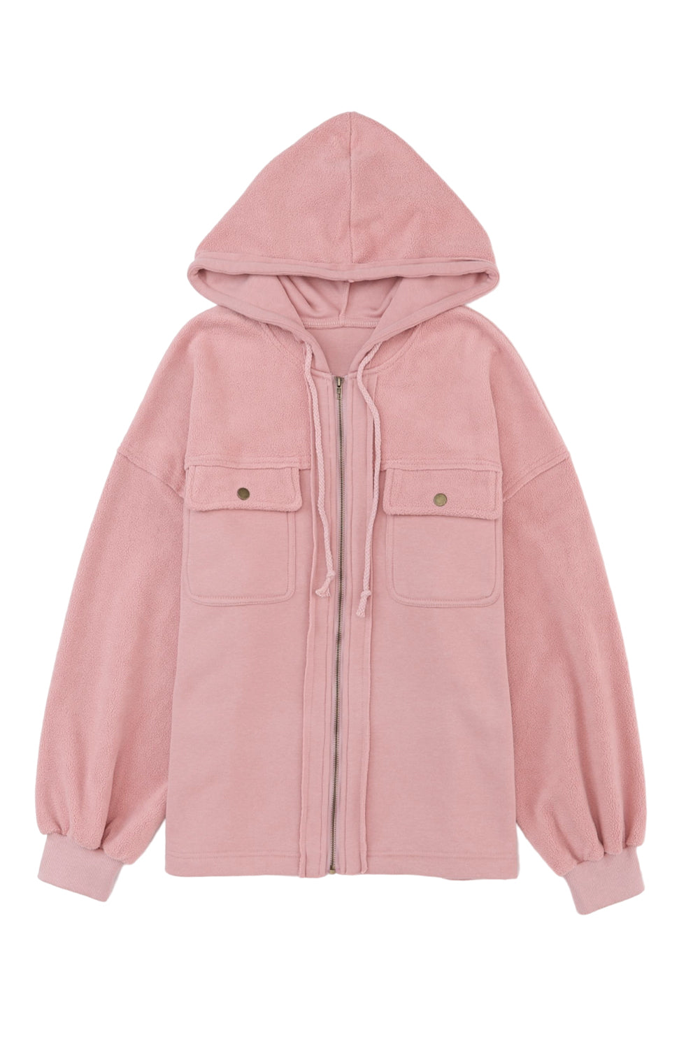 Hoodie Jacket with Flap Pockets