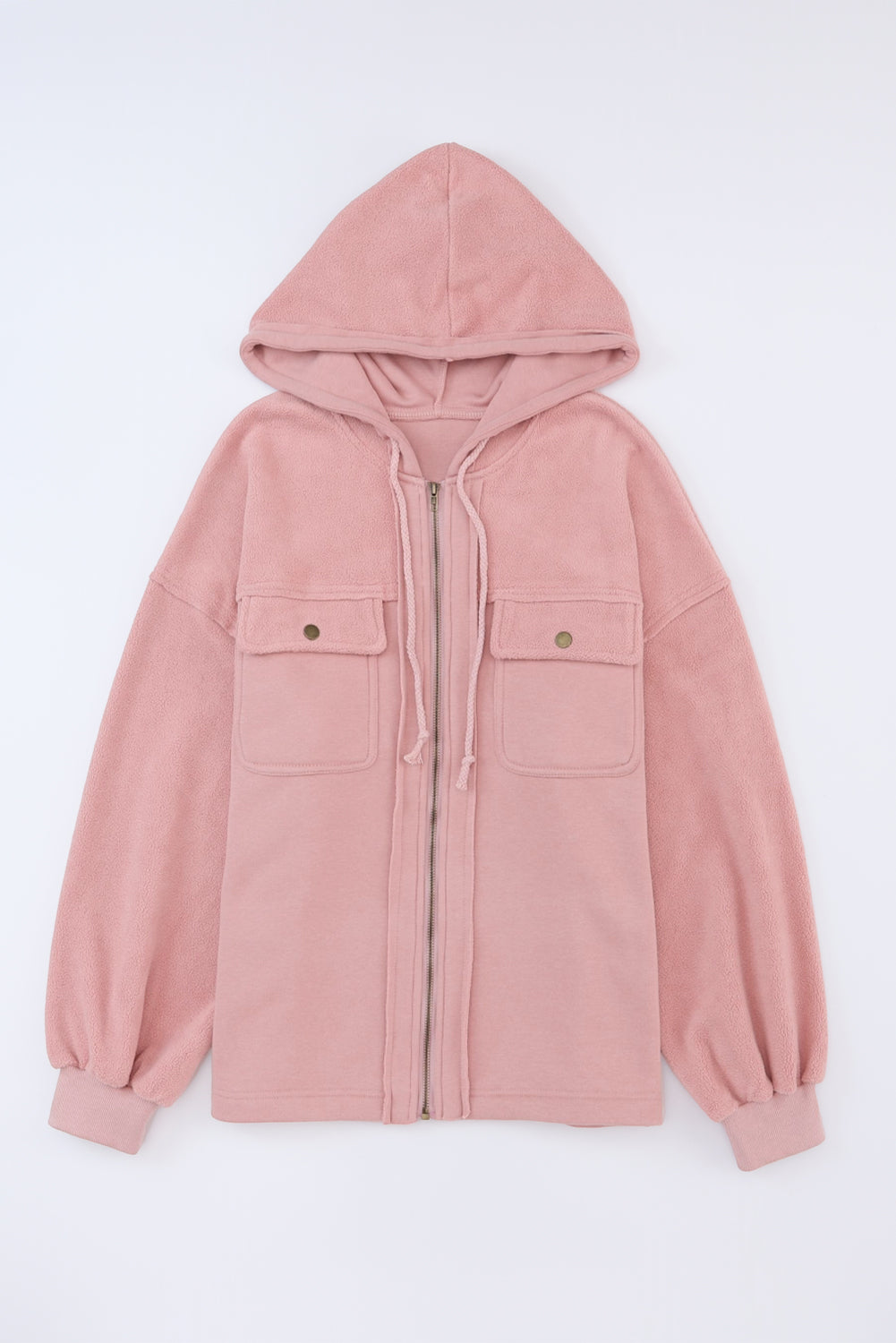 Hoodie Jacket with Flap Pockets