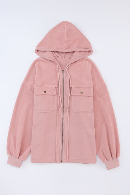 Hoodie Jacket with Flap Pockets