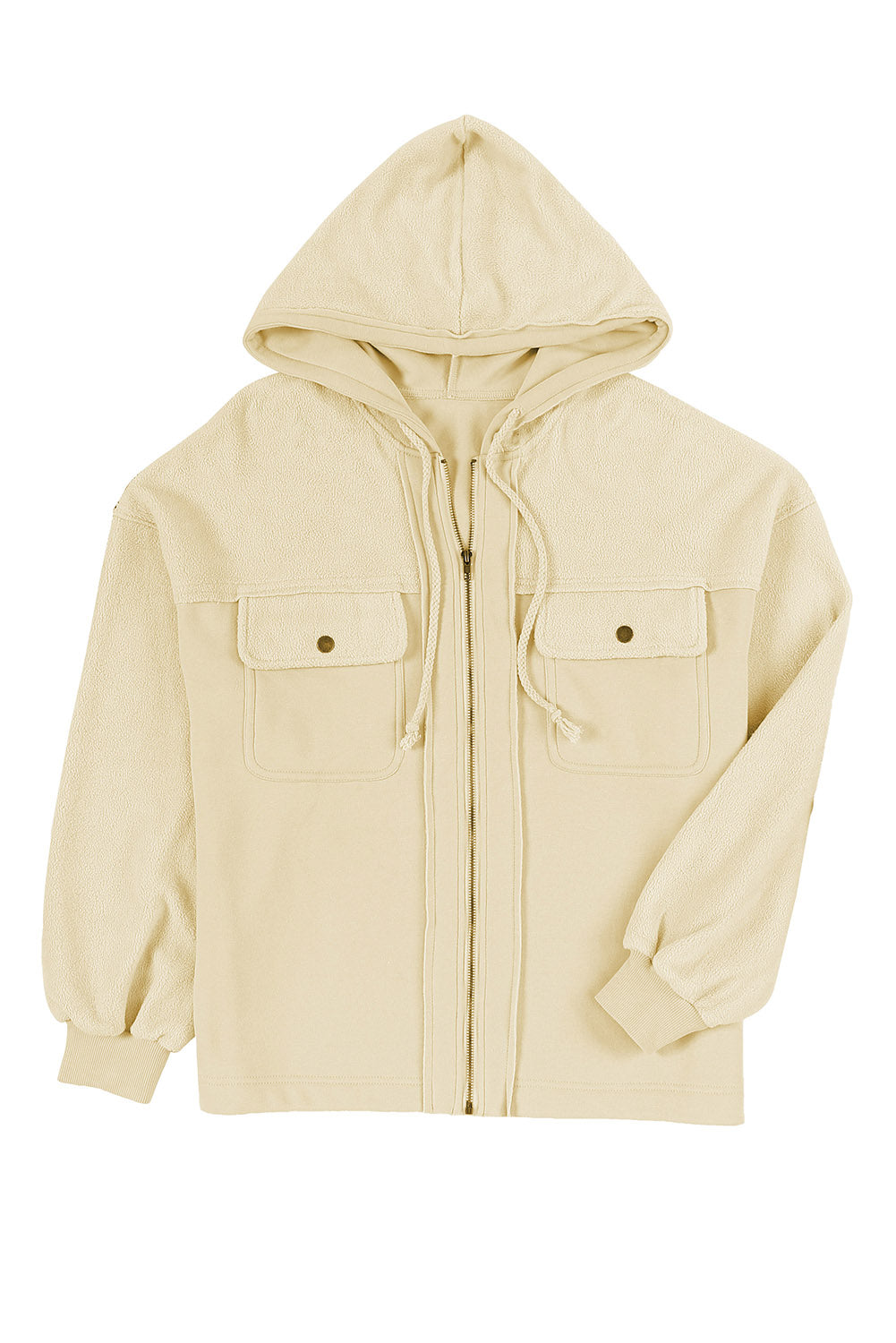 Hoodie Jacket with Flap Pockets