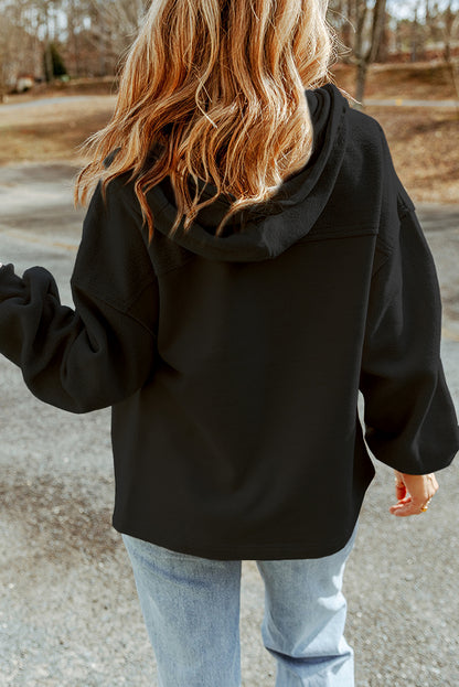 Hoodie Jacket with Flap Pockets