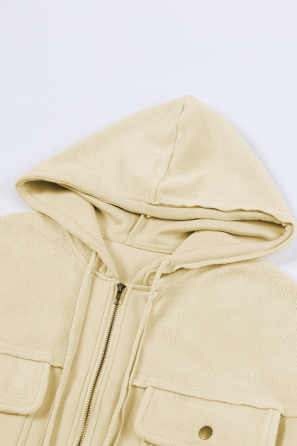 Hoodie Jacket with Flap Pockets