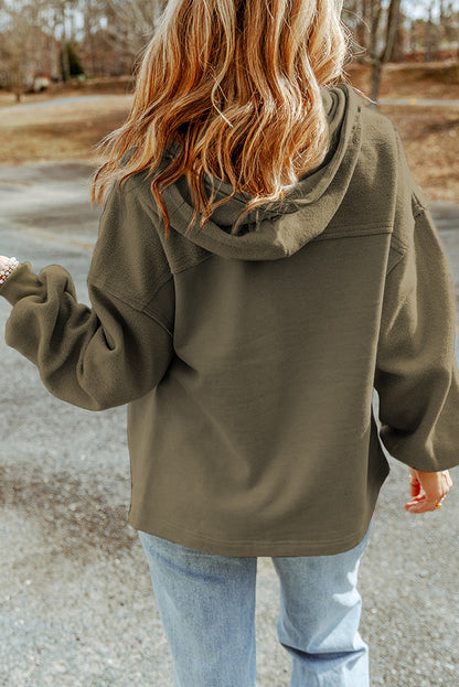 Hoodie Jacket with Flap Pockets